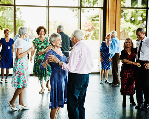 Adults dancing