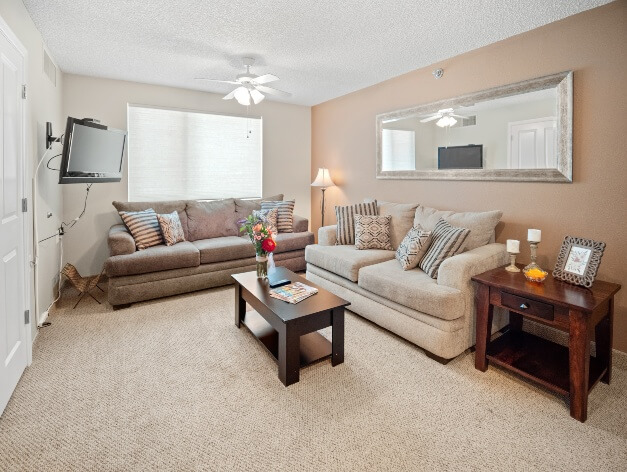 Fort Collins Village - Independent Living Apartment Living Room