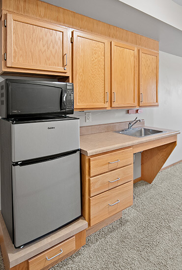 Assisted Living kitchen at Good Samaritan Society in Hutchinson, KS