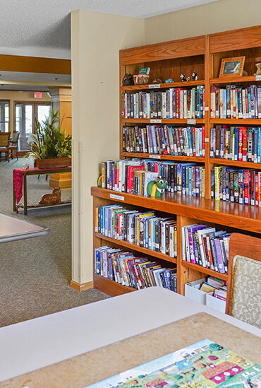 Independent living library at Good Samaritan Society - Pine River