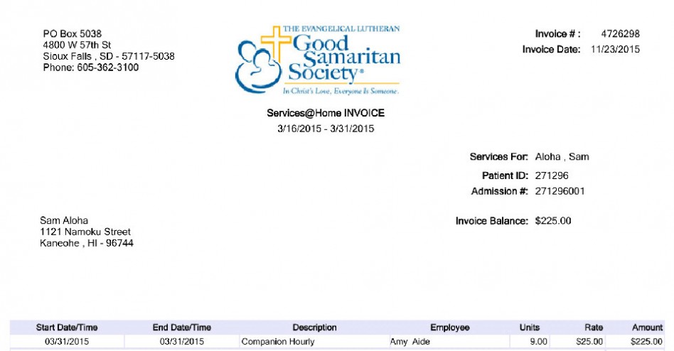 Identify Your Bill Type Good Samaritan