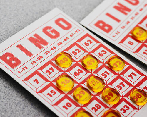 Bingo card.