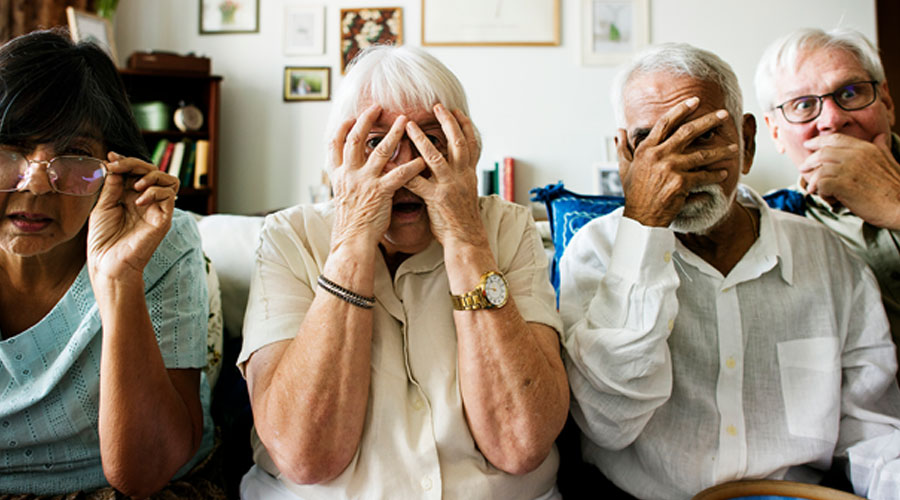 Four seniors surprised and concerned.