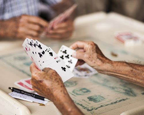 Playing cards.