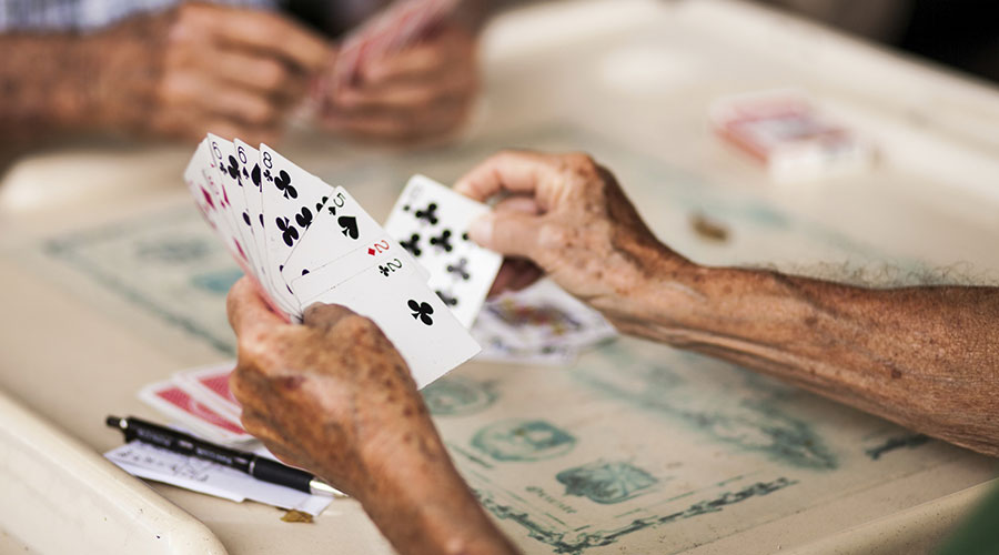 Playing cards.