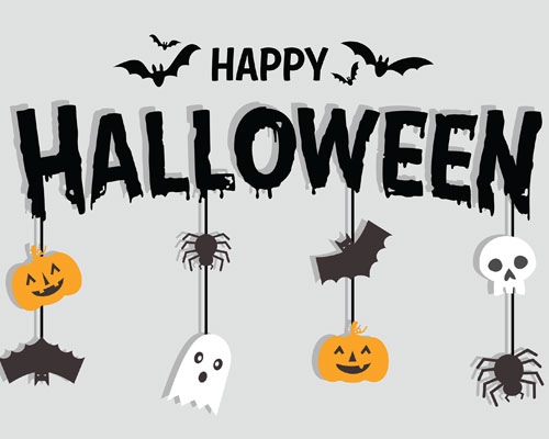 Happy Halloween graphic.