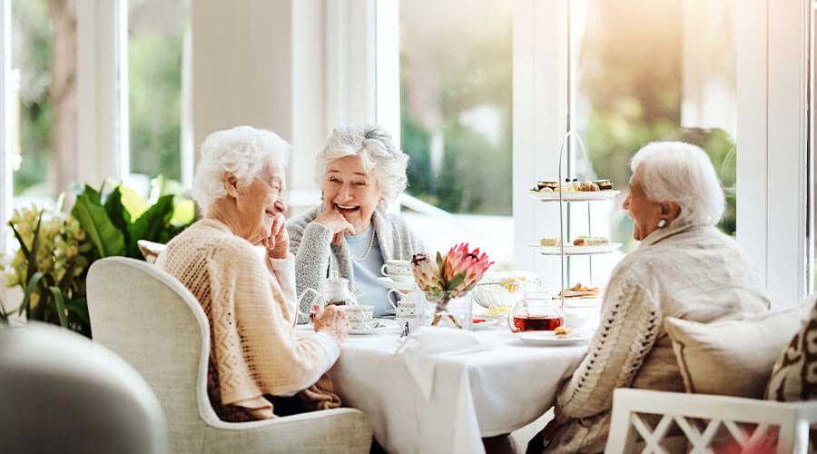Ladies at a table.