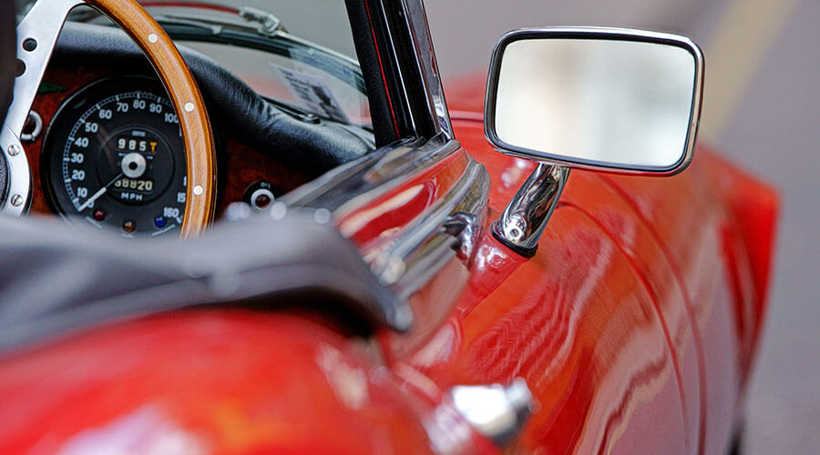 Red car.