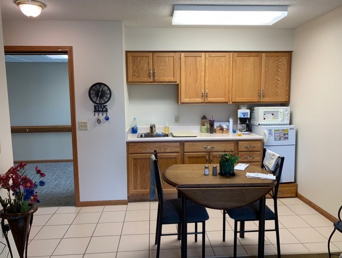 Cozy apartment kitchen available at Good Samaritan Society - Algona in Algona, Iowa.