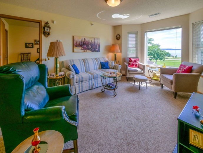 Living room great for views and company at Good Samaritan Society - Battle Lake in Battle Lake, Minnesota.