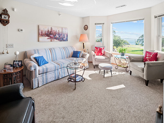 Assisted living apartment living room at Good Samaritan Society - Battle Lake