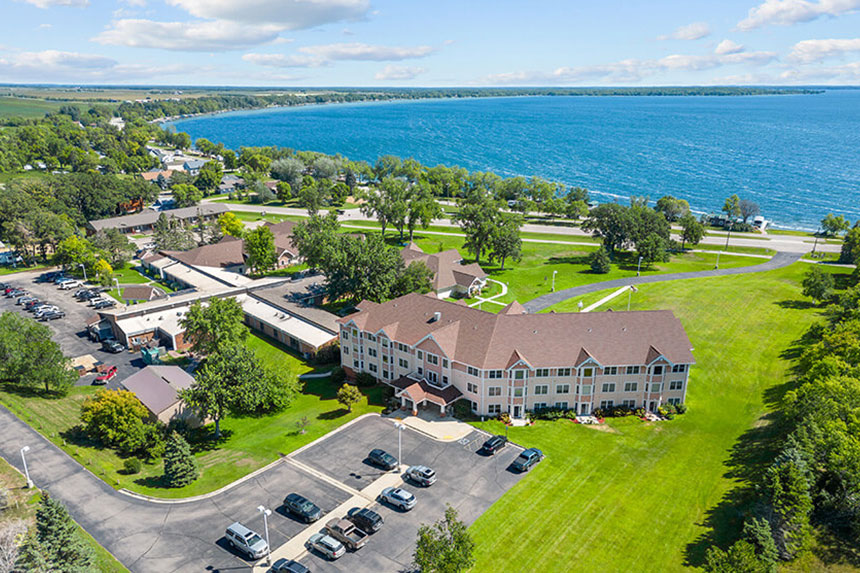 Aerial of Good Samaritan Society - Battle Lake campus
