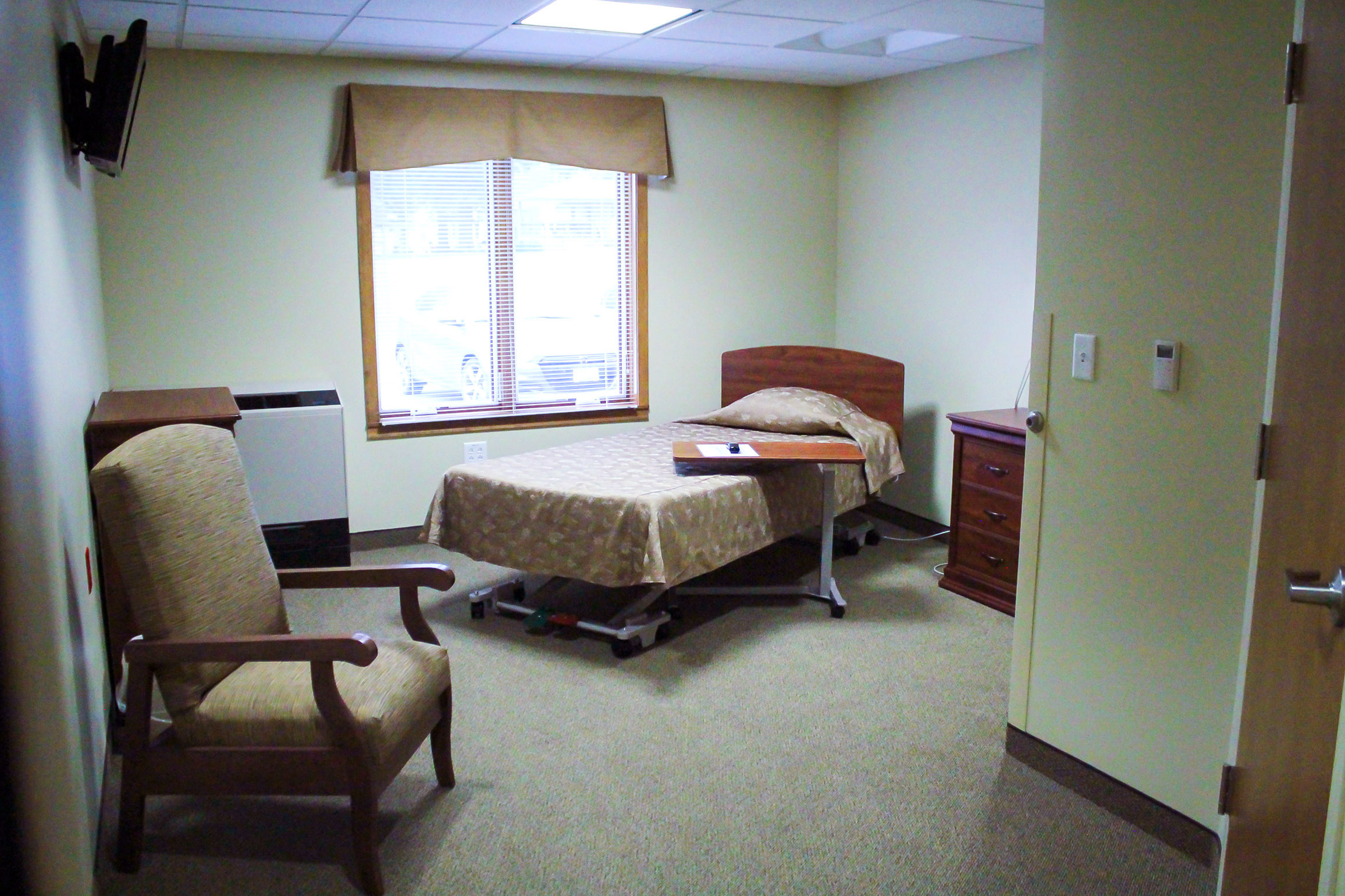 Private resident rooms are available for rehab patients at Good Samaritan Society - Beatrice in Beatrice, Nebraska.