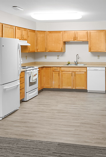 2 bedroom kitchen in the Maples building at Good Samaritan Society - Heritage Grove in East Grand Forks, MN