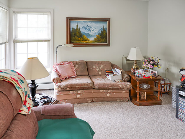 Living room in the Pines Assisted Living building at Good Samaritan Society - Heritage Grove in East Grand Forks, MN