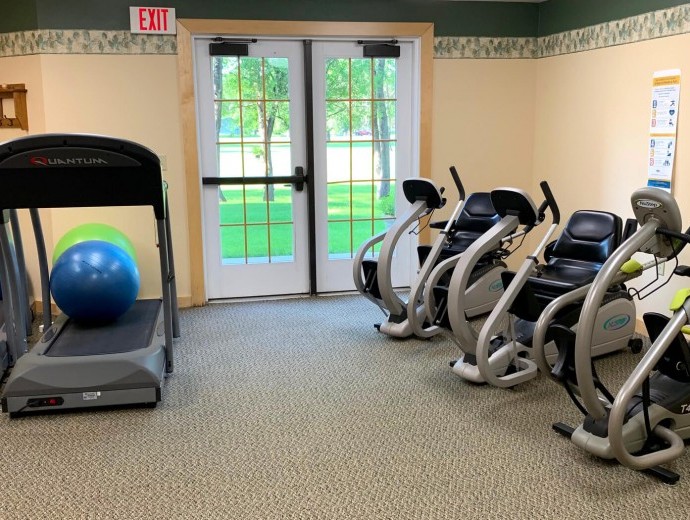 Exercise and wellness room available for residents at Good Samaritan Society - Heritage Grove in East Grand Forks, Minnesota.