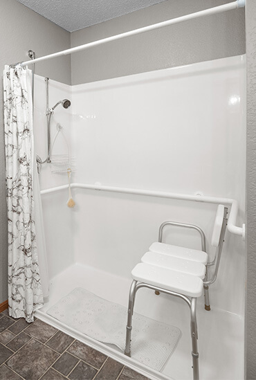 Assisted living bathroom at Good Samaritan Society - Edgebrook Care Center