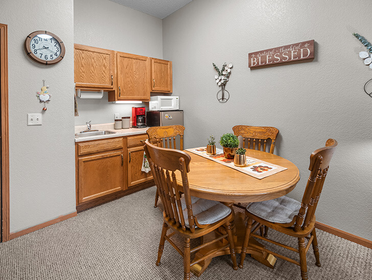 Assisted living kitchenette at Good Samaritan Society - Edgebrook Care Center
