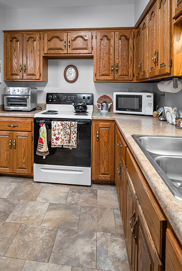 independent living kitchen at Good Samaritan Society - Edgebrook Care Center