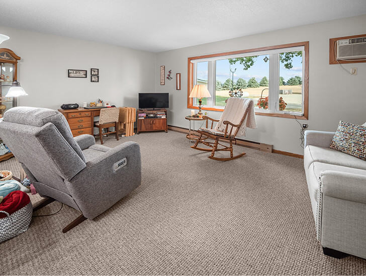 independent living apartment living room at Good Samaritan Society - Edgebrook Care Center