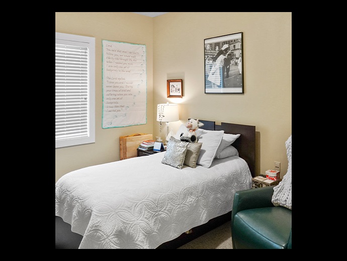 Spacious apartment bedroom available in Good Samaritan Society - Fargo in Fargo, North Dakota.