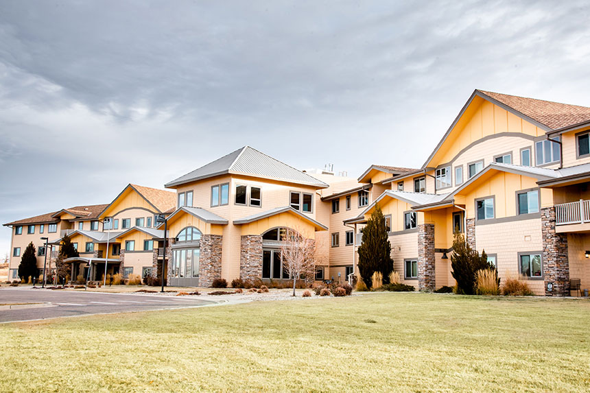 Exterior view of Good Samaritan Society - Fox Run Senior Living in Greeley, Colorado.