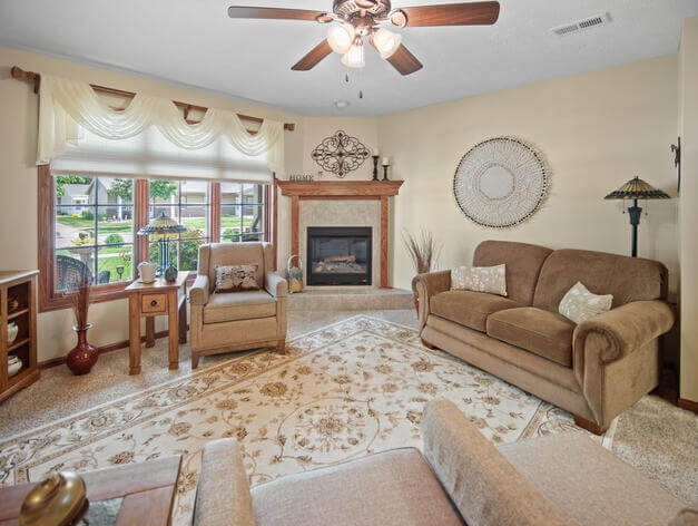 Hastings Village town home living room.