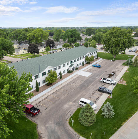 Aerial of Village Green.