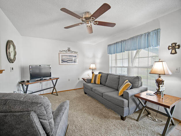 Good Samaritan Society - Hutchinson Village villa living room.