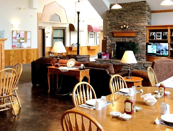 The common area is a great place to gather with friends and families at Good Samaritan Society - Lakota in North Dakota.