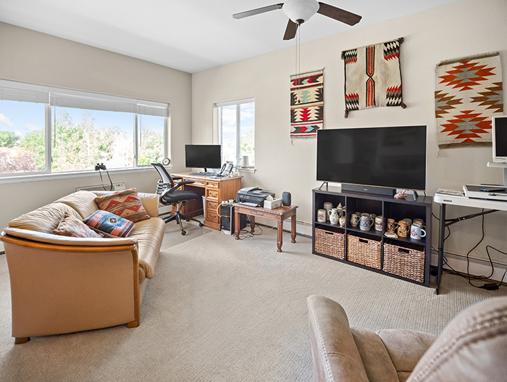 Independent Living apartment living room at Good Samaritan Society - Loveland Village in Colorado.