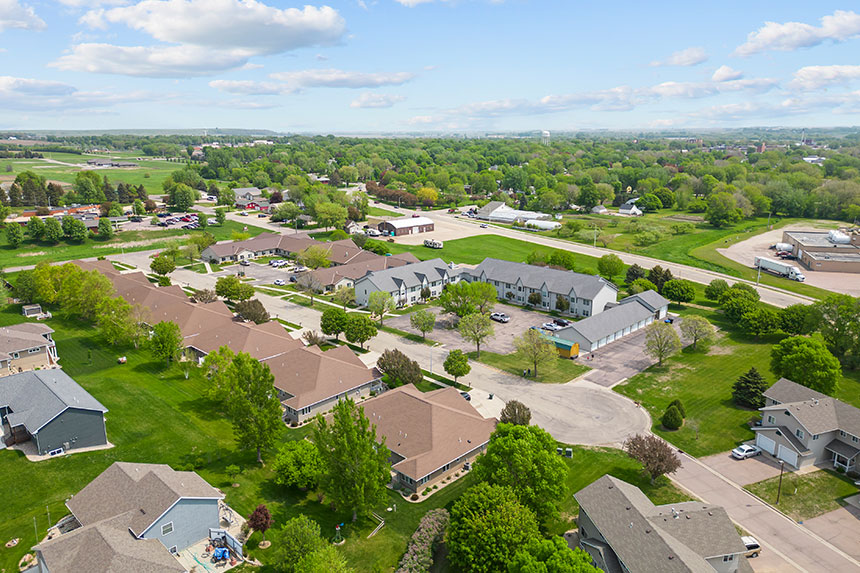 Aerial view.