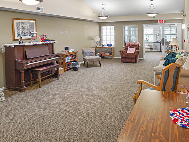 Assisted living piano room at Good Samaritan Society - Pine River