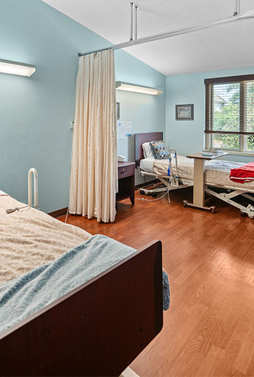 Semi-private room.
