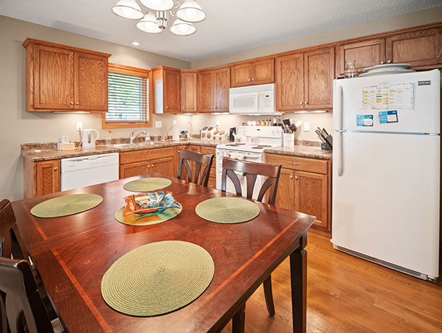 Independent living twin home kitchen at Good Samaritan Society - Sioux Falls Village