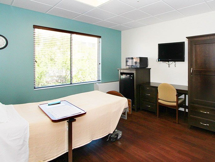Inpatient therapy rooms offer privacy and natural light for individuals as they complete their therapy at Good Samaritan Society - Waconia in Waconia, Minnesota.