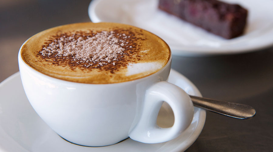 Hot coffee.