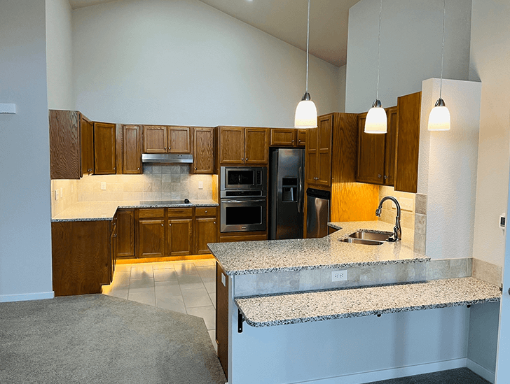 Water Valley Twin Home Deluxe Kitchen