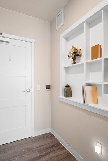Memory care assisted living entry at Good Samaritan Society - Water Valley Senior Living Resort
