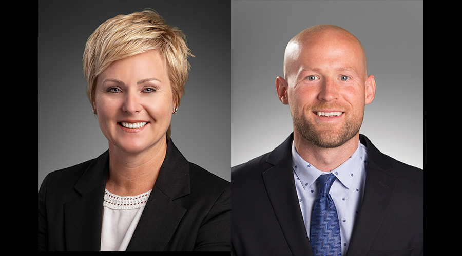 Heather Herlyn, director of quality and safety for Good Samaritan and Nathan Ovenden, director of Medicare programs for Sanford Health Plan.
