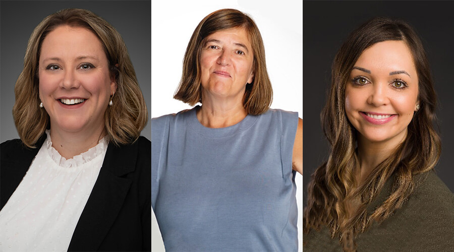 2025 McKnight's Women of Distinction award winners - DeeAndra Sandgren, TAmmi Lehto, and Cassie Zielke