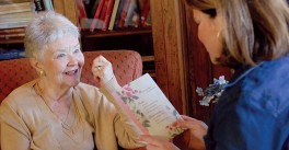 personal assistant visits with home care client