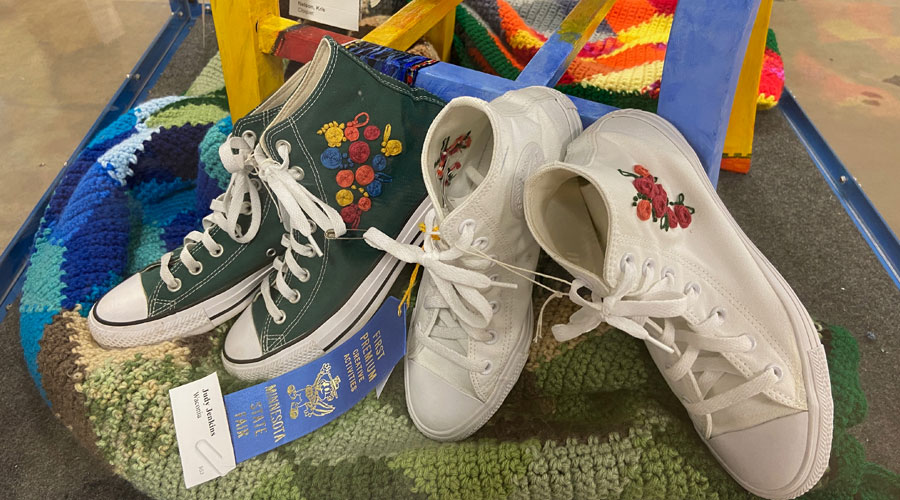 Embroidered shoes