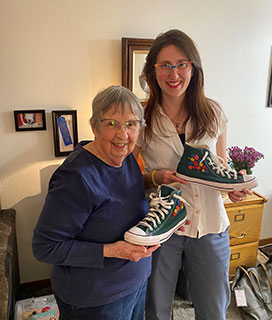 Judy and her granddaughter, Jessica.