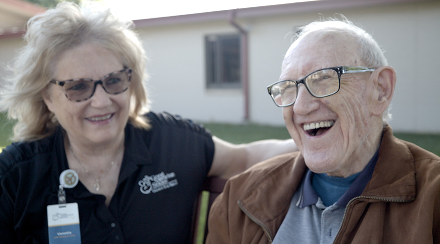 85-year-old Chuck Stowers returns to Good Samaritan Society - Hastings Village after a serious fall.