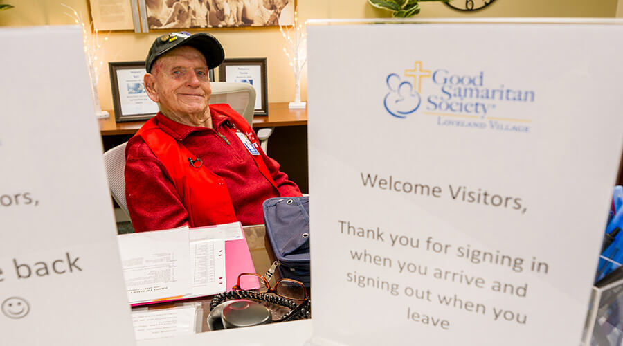Good Samaritan Society - Loveland Village enlists Art Harris four days a week to keep residents company.