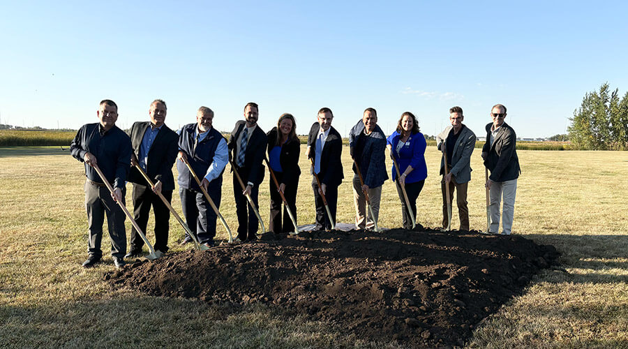 Good Samaritan Society leaders breaking ground at Founder's Crossing location