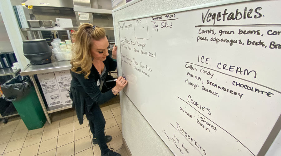Amber Meyer, Good Samaritan Society - Water Valley nutrition and food services supervisor, goes above and beyond for her residents.