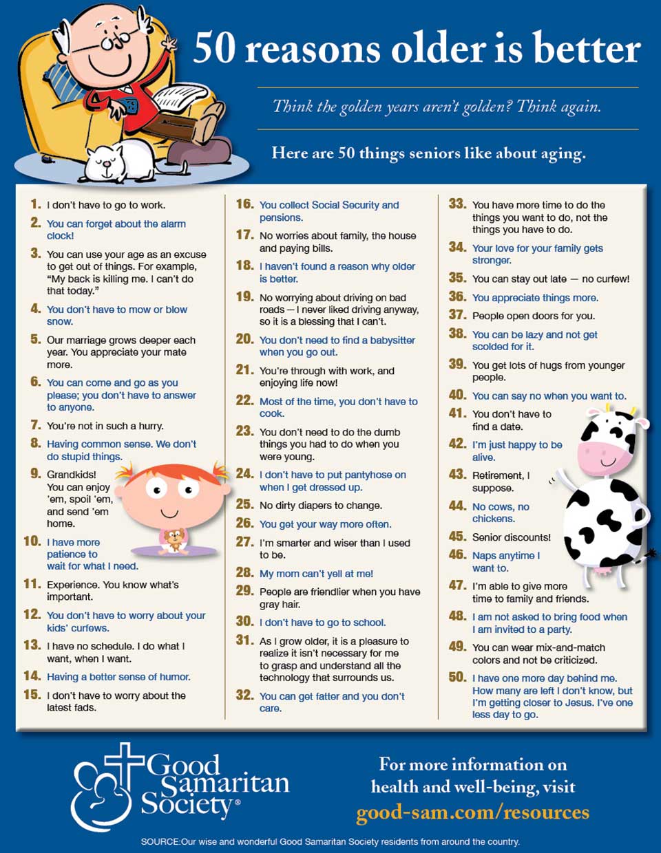 50 reasons older is better