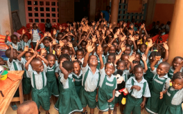 Students at Kodjo Bossou's school, AKEM (Africa Kids Evangelism Ministries), in Togo